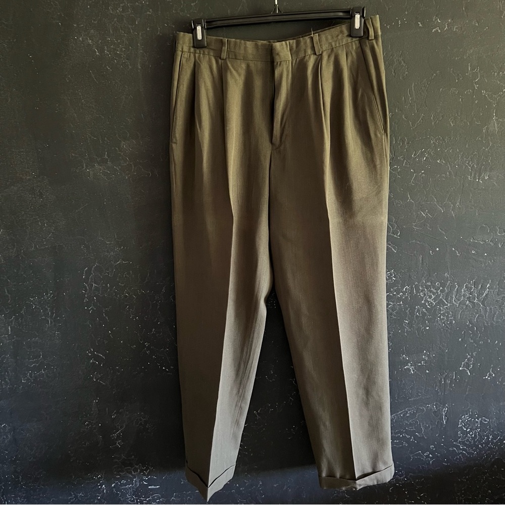 Men’s Dark Gray Brown Slacks 33x30